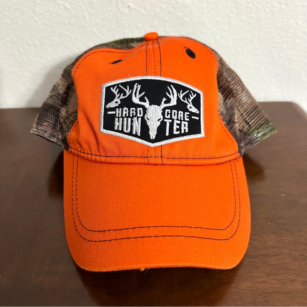 Camo Orange Hard Core Hunter Cap